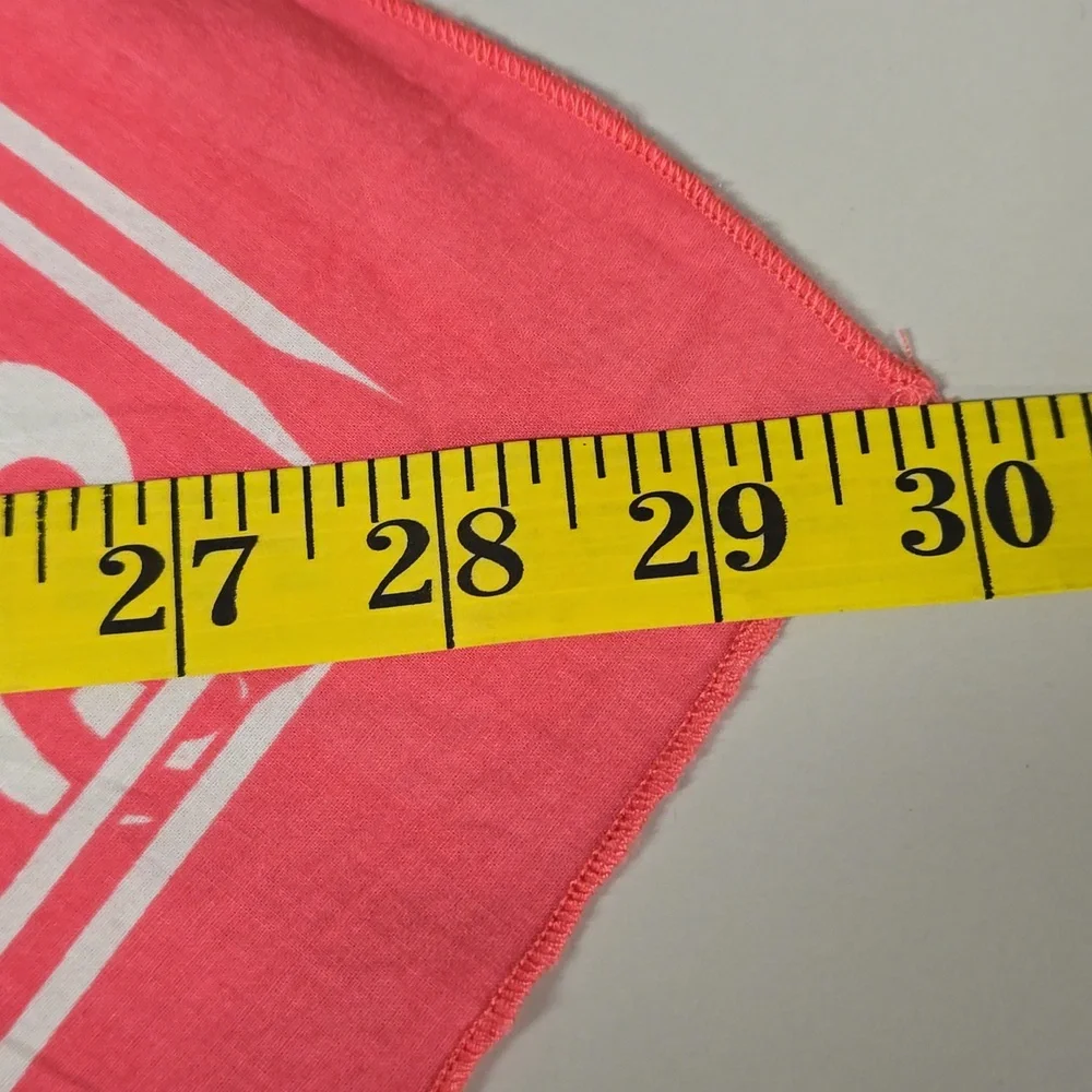 Harley-Davidson Pink / Coral Bandana with White Design - Picture 8 of 8